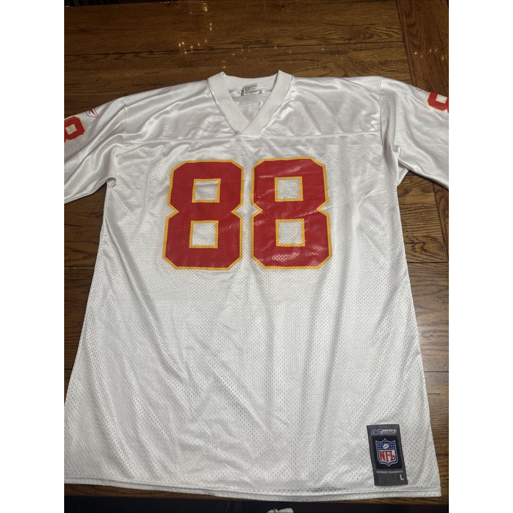 Vtg 2004 Kansas City Chiefs Tony Gonzalez #88 Reebok White NFL Size Lg R11